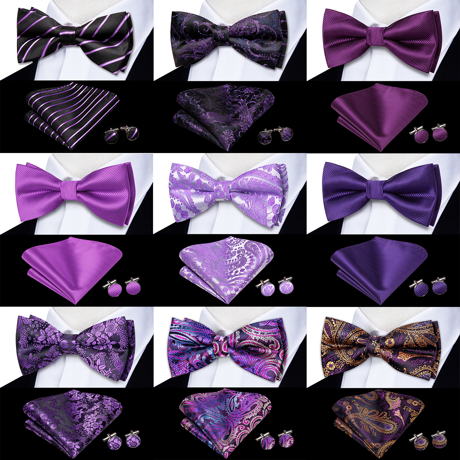 Purple Lilac Lavender Pansy Vi – Bow Tie Pre Tied Bewertung und Preis