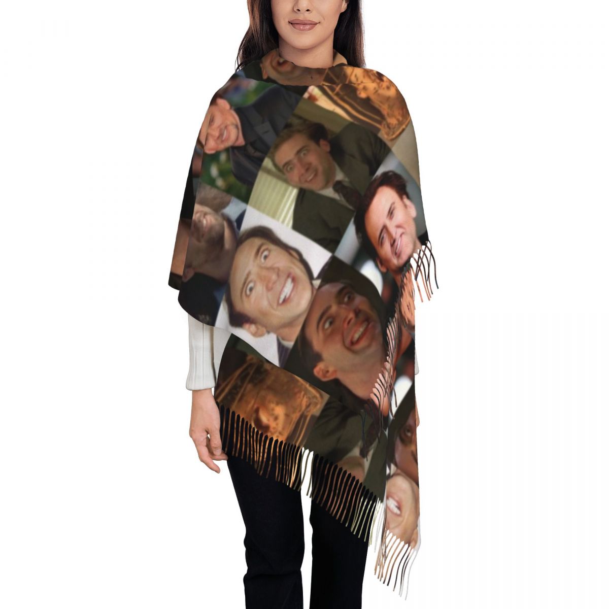 Nicolas Cage Funny Face Meme S – Pashmina Wrap Large Bewertung und Preis