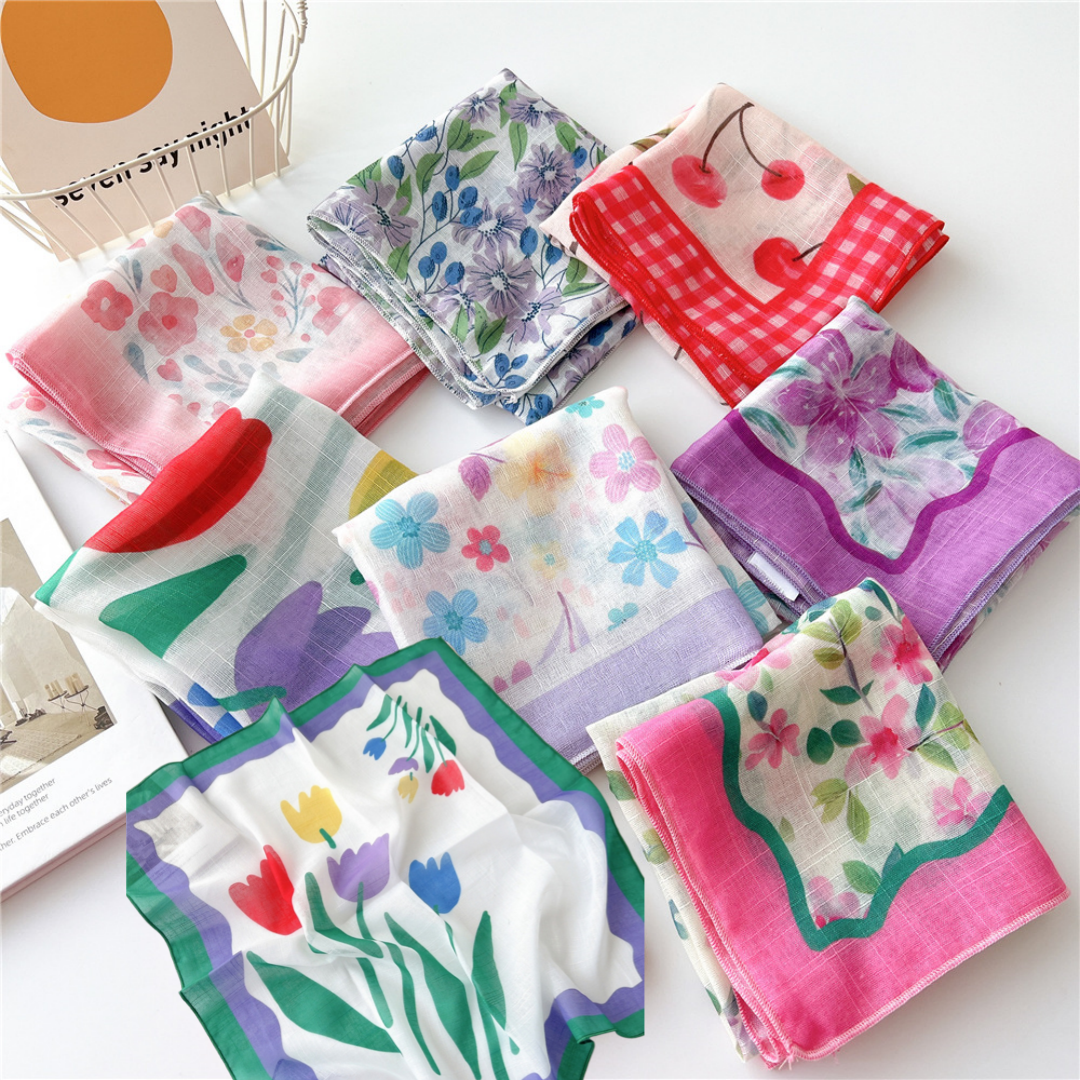 Spring Autumn Scarf Chic Fashi – Bandana Cotton Bewertung und Preis