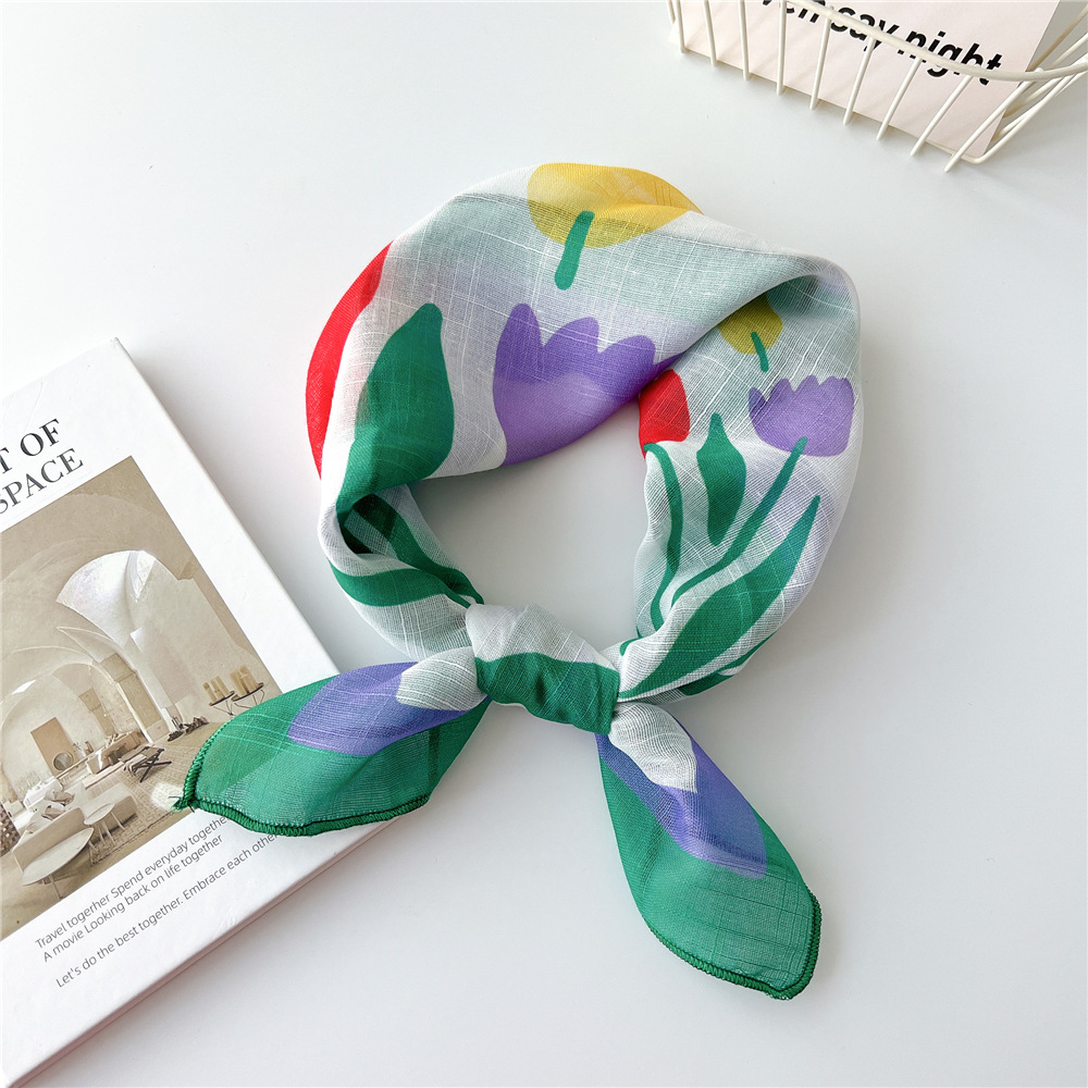 Spring Autumn Scarf Chic Fashi – Bandana Cotton Bewertung und Preis