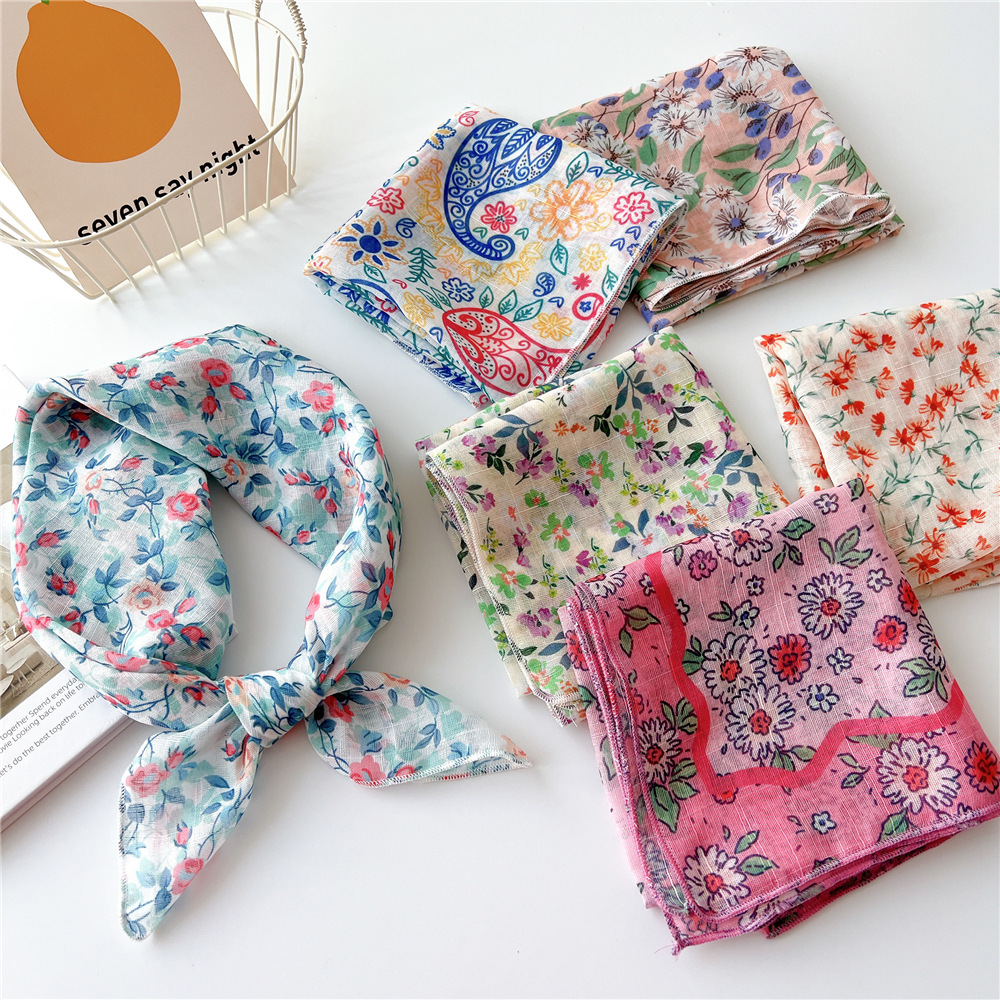 Spring Autumn Scarf Chic Fashi – Bandana Cotton Bewertung und Preis