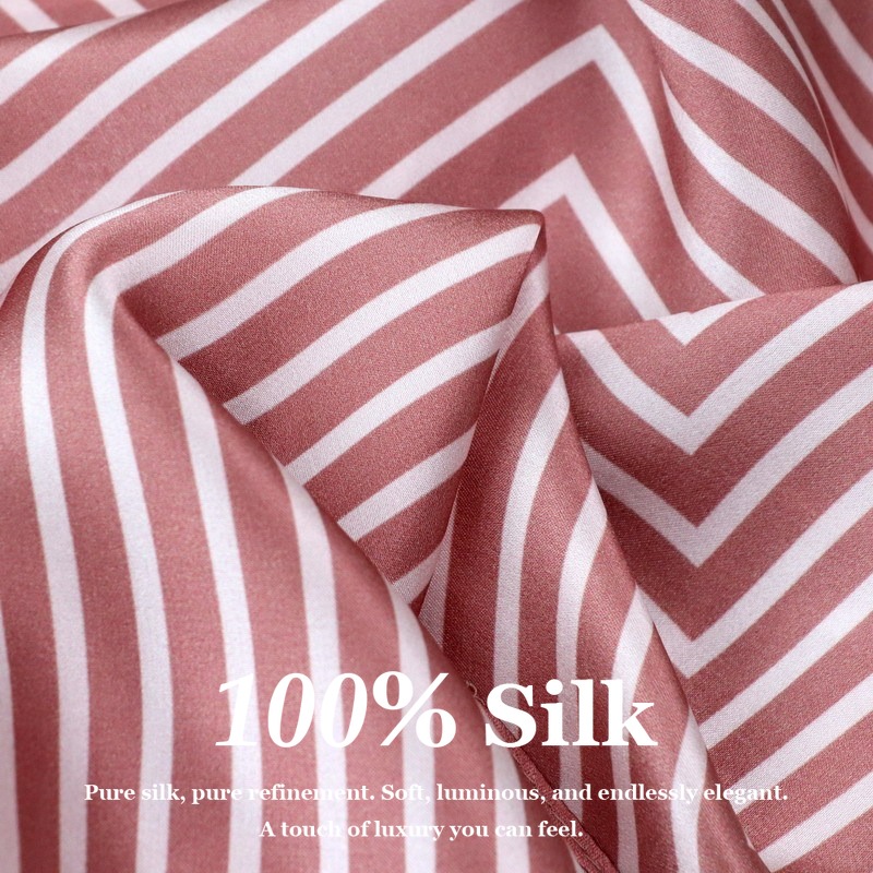 100% Pure Silk Scarf Women Hij – Silk Tie Striped Bewertung und Preis