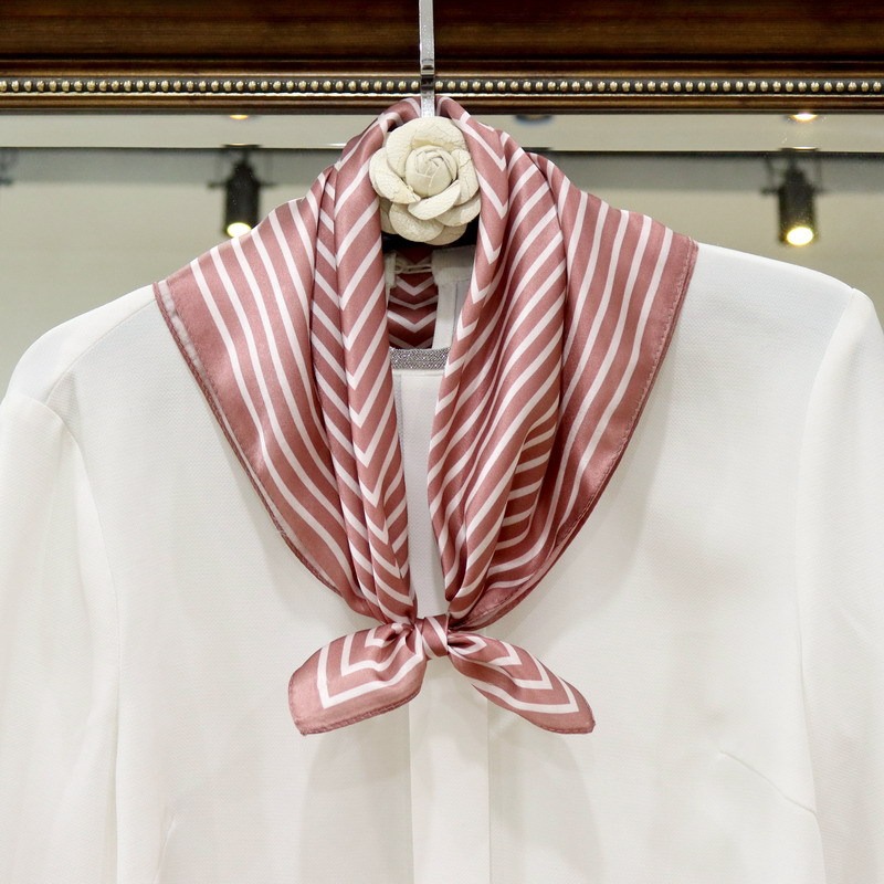 100% Pure Silk Scarf Women Hij – Silk Tie Striped Bewertung und Preis