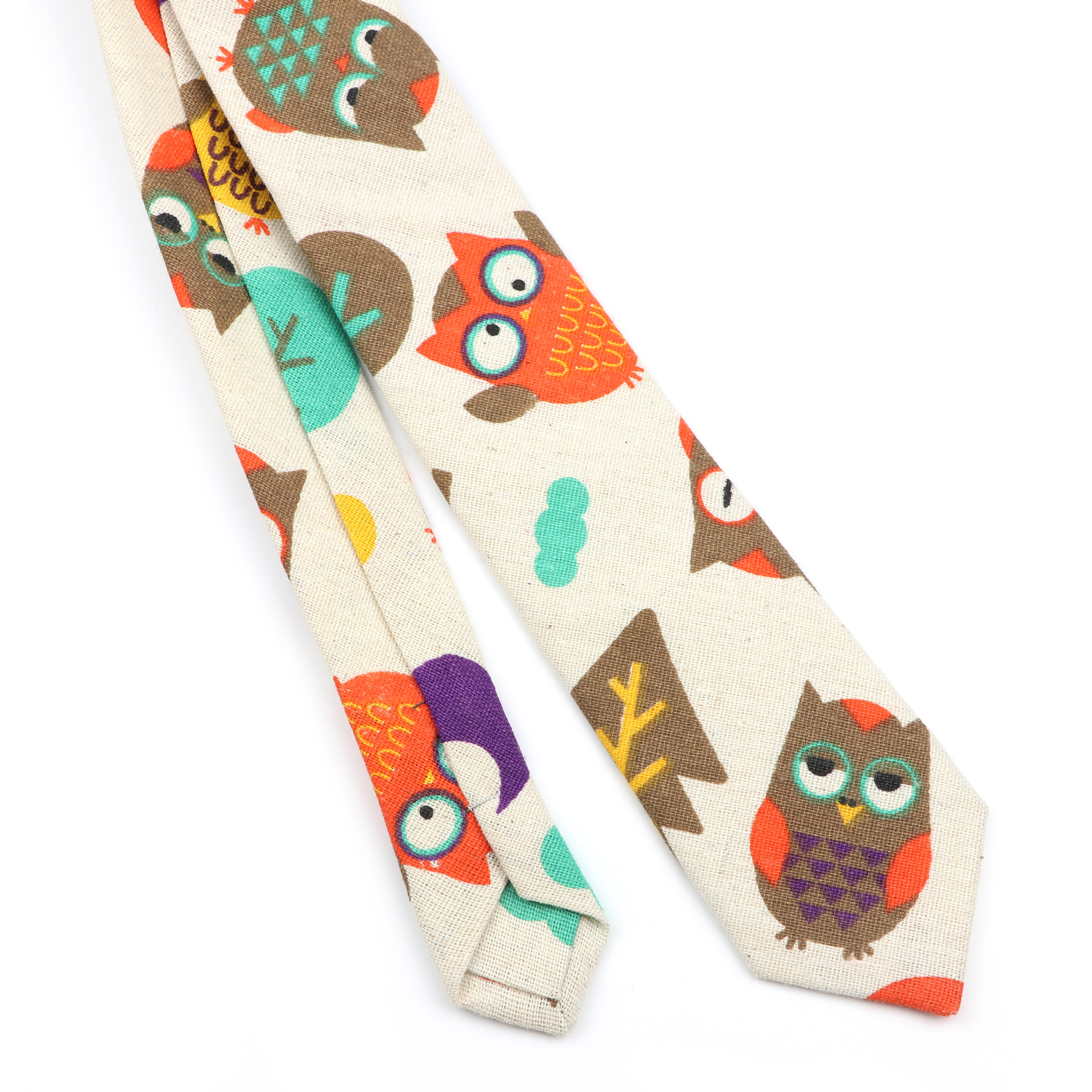 Novelty Cartoon Linen Tie For  – Skinny Tie Men Bewertung und Preis