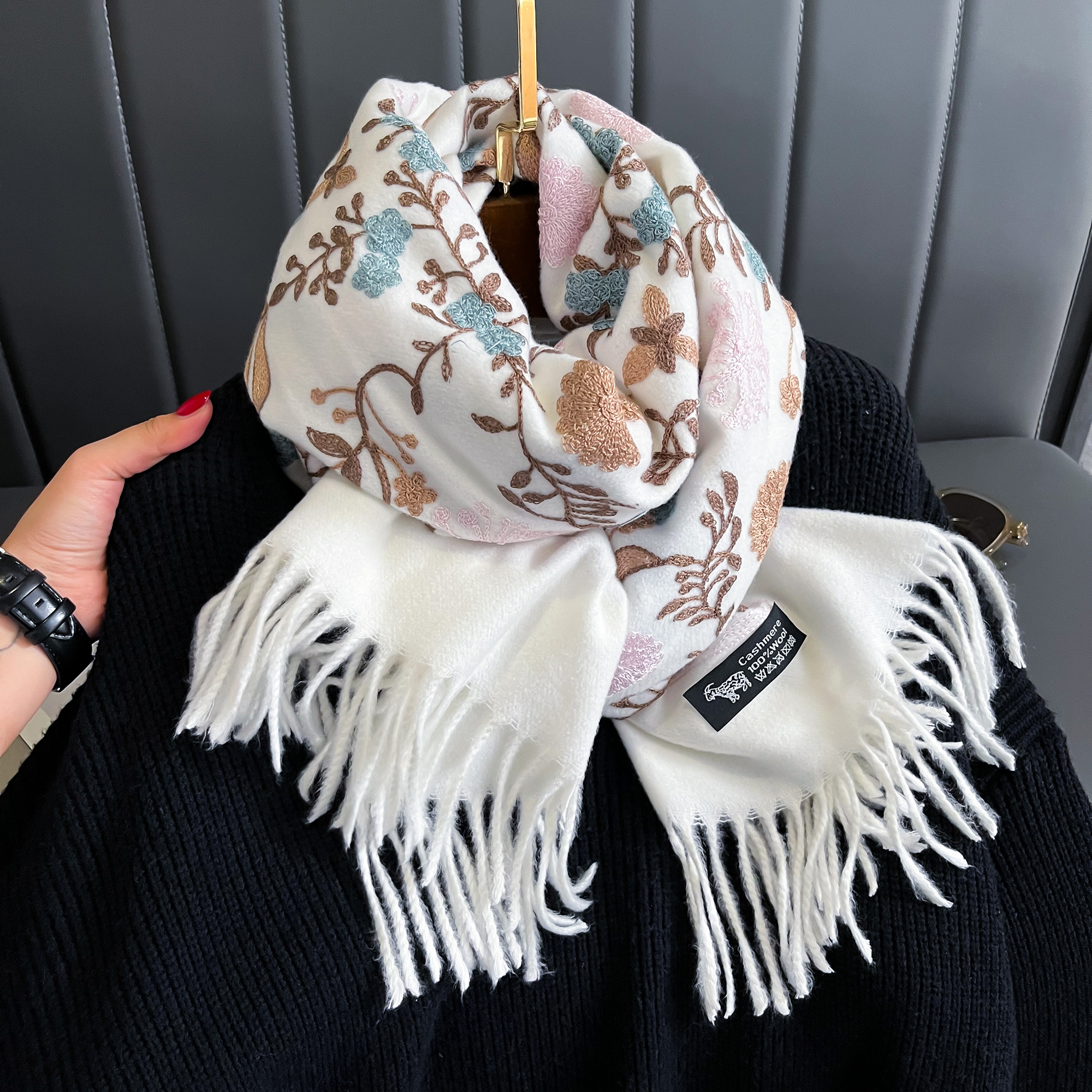 New Winter Warm Cashmere Scarf – Woven Scarf Blanket Bewertung und Preis