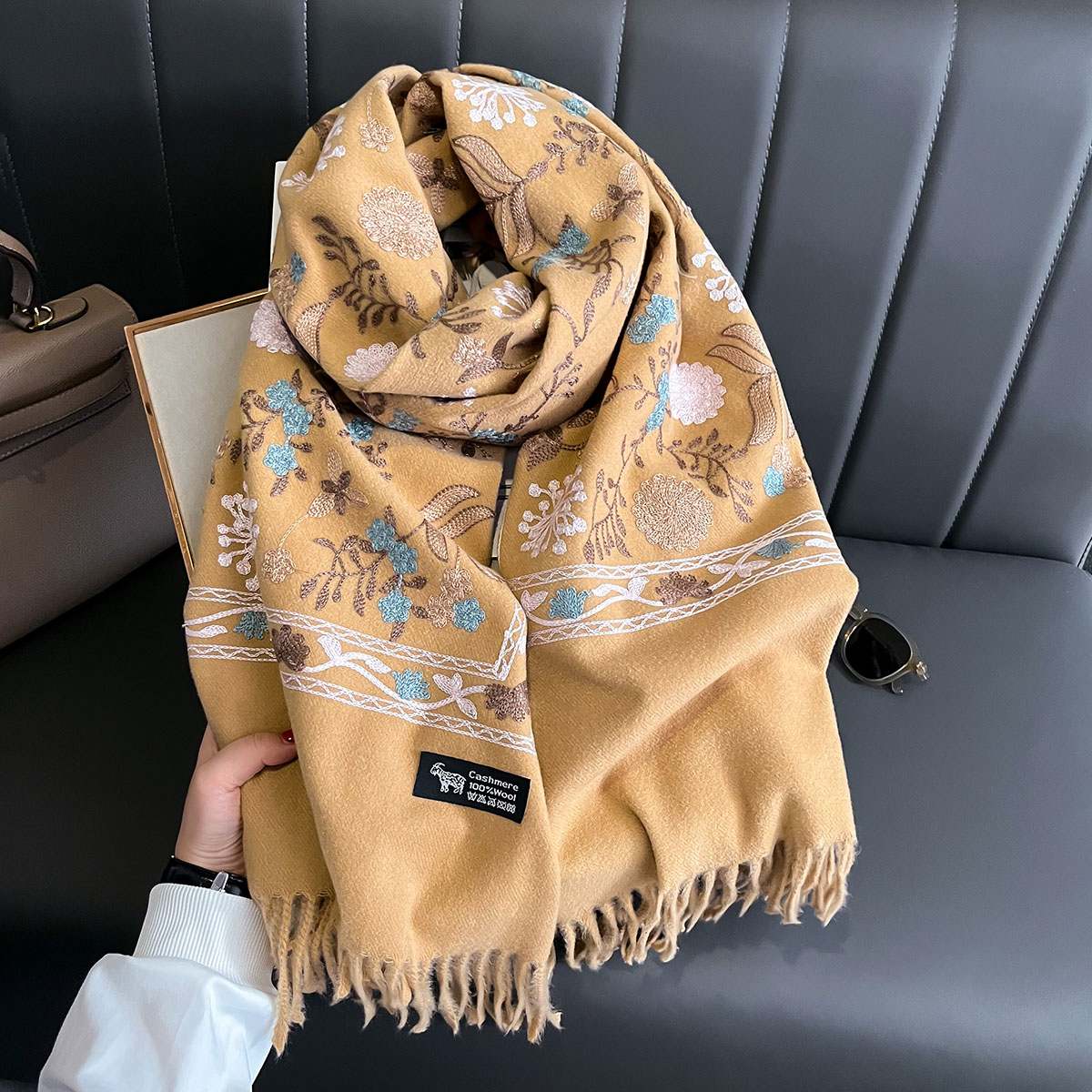 New Winter Warm Cashmere Scarf – Woven Scarf Blanket Bewertung und Preis