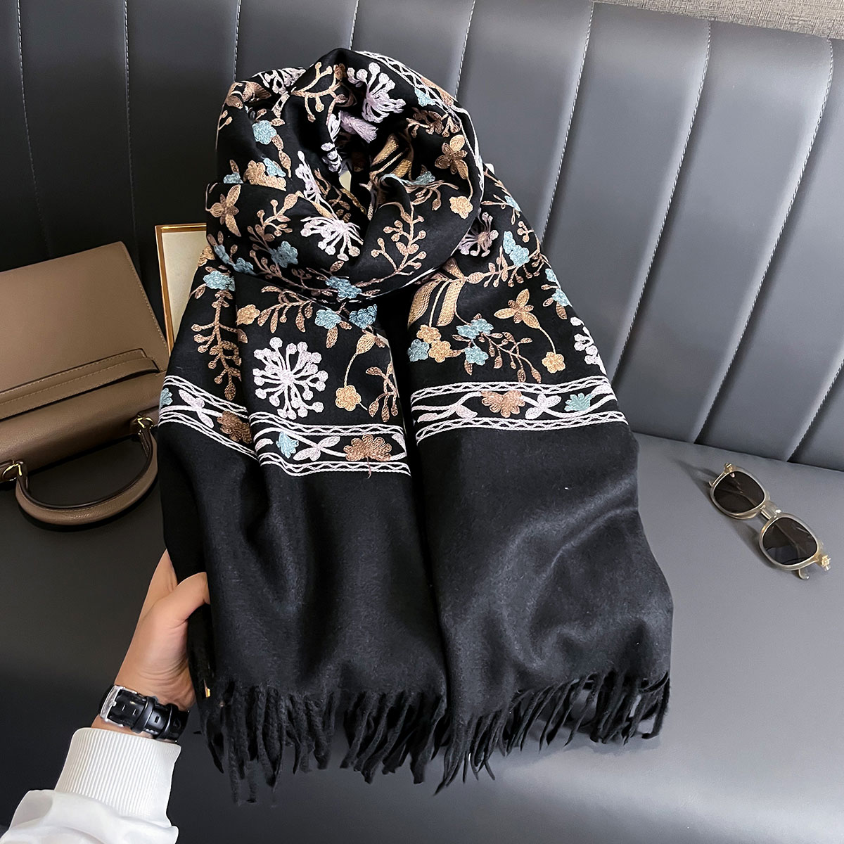 New Winter Warm Cashmere Scarf – Woven Scarf Blanket Bewertung und Preis
