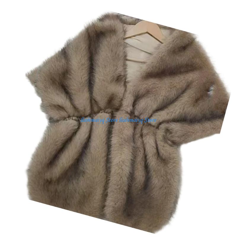 573B Luxurious Artificial Furs – Stole Wedding Shawl Bewertung und Preis
