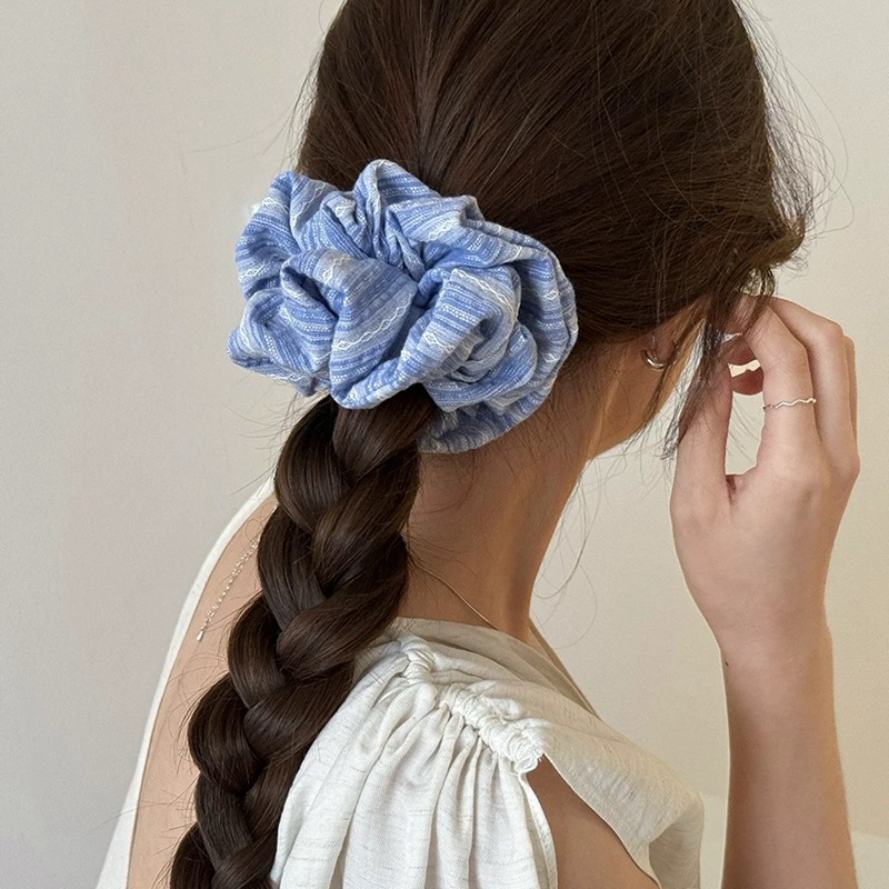 2024 Korea Fashion Stripe Hair – Silk Tie Striped Bewertung und Preis