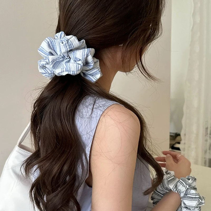 2024 Korea Fashion Stripe Hair – Silk Tie Striped Bewertung und Preis