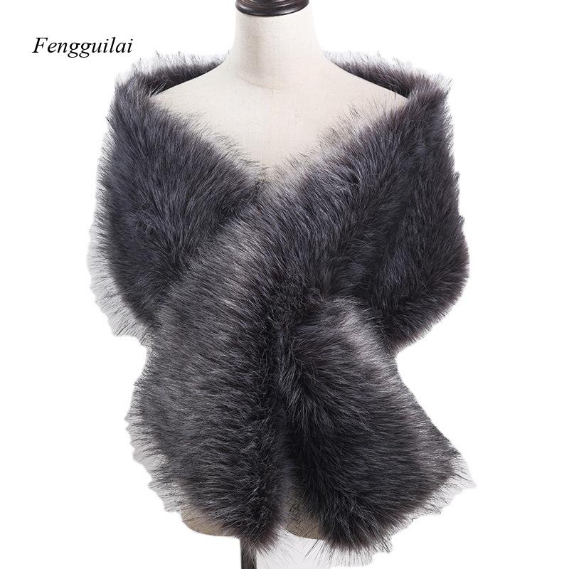 Women's White Faux Fur Shawl B – Stole Wedding Shawl Bewertung und Preis
