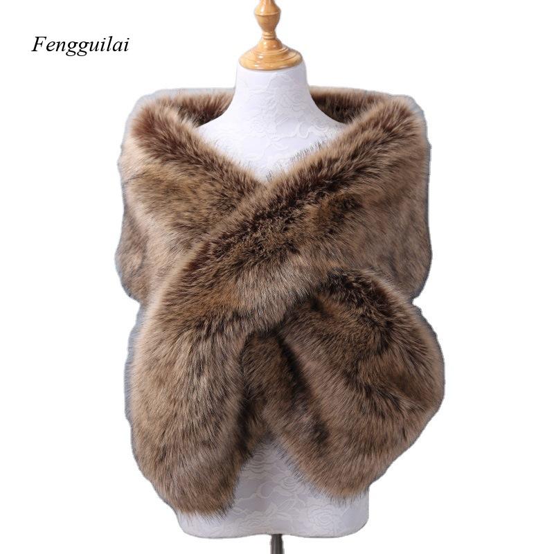 Women's White Faux Fur Shawl B – Stole Wedding Shawl Bewertung und Preis
