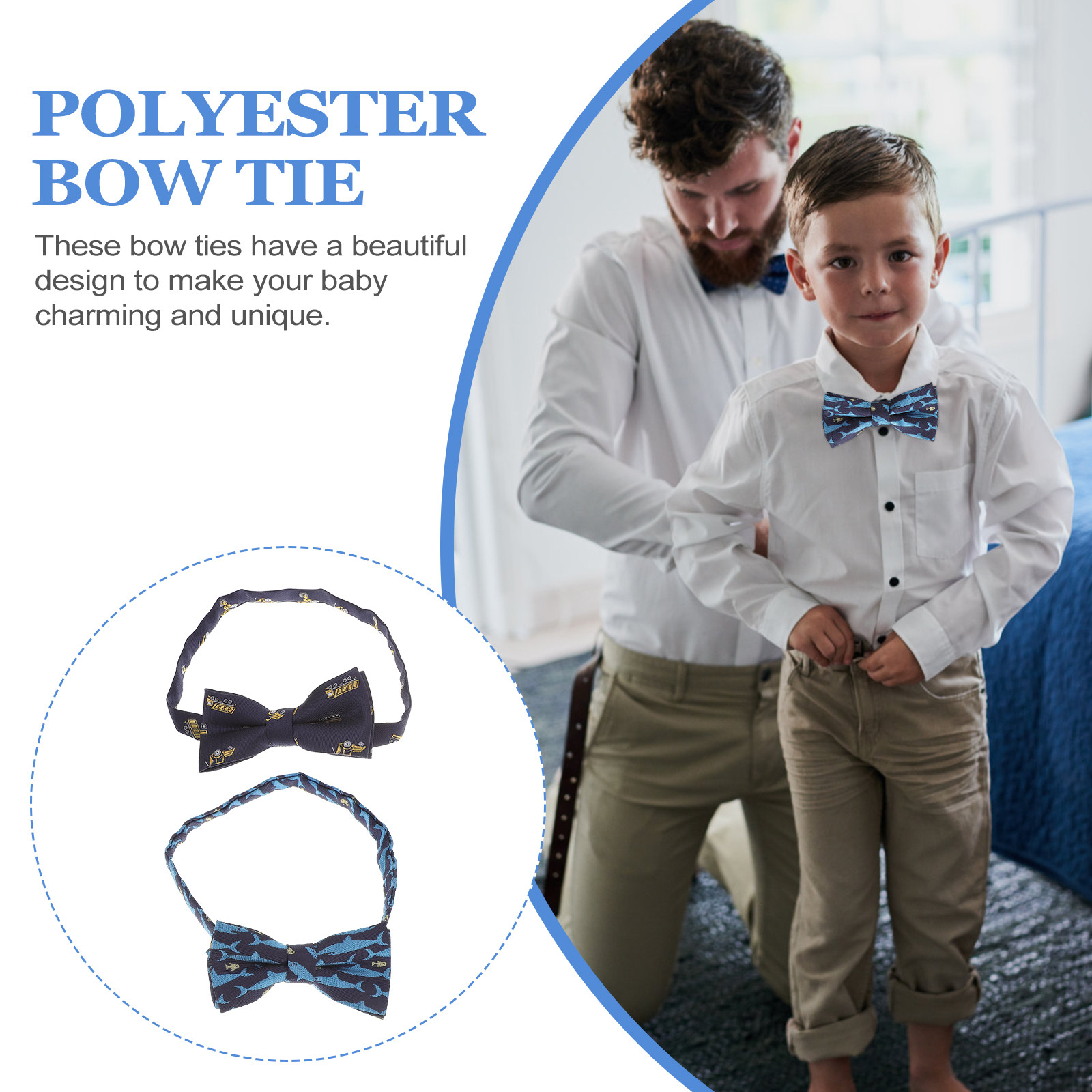 2Pcs Kids Bow Tie Cartoon Pre- – Bow Tie Pre Tied Bewertung und Preis