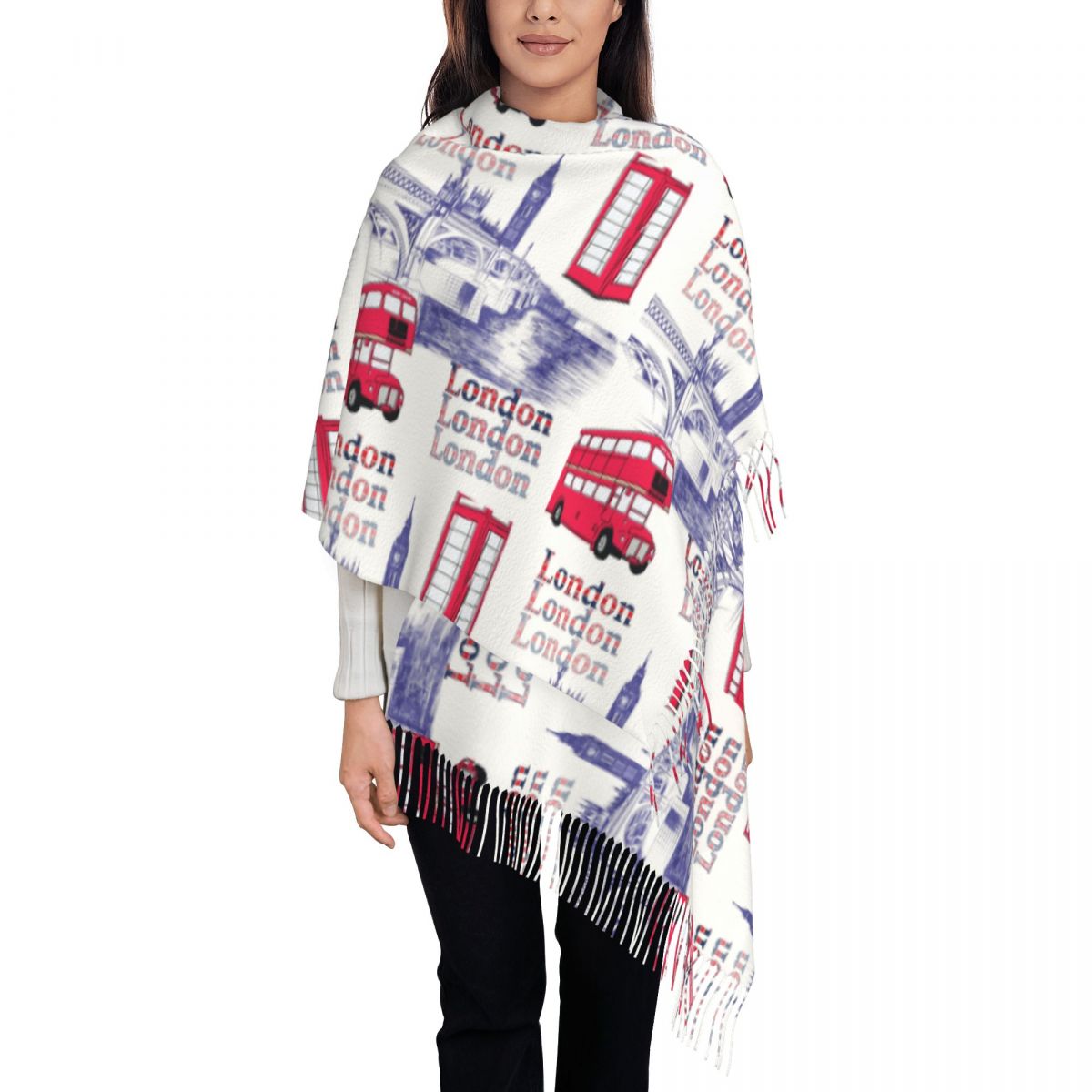 London England Scenes Shawls W – Pashmina Wrap Large Bewertung und Preis