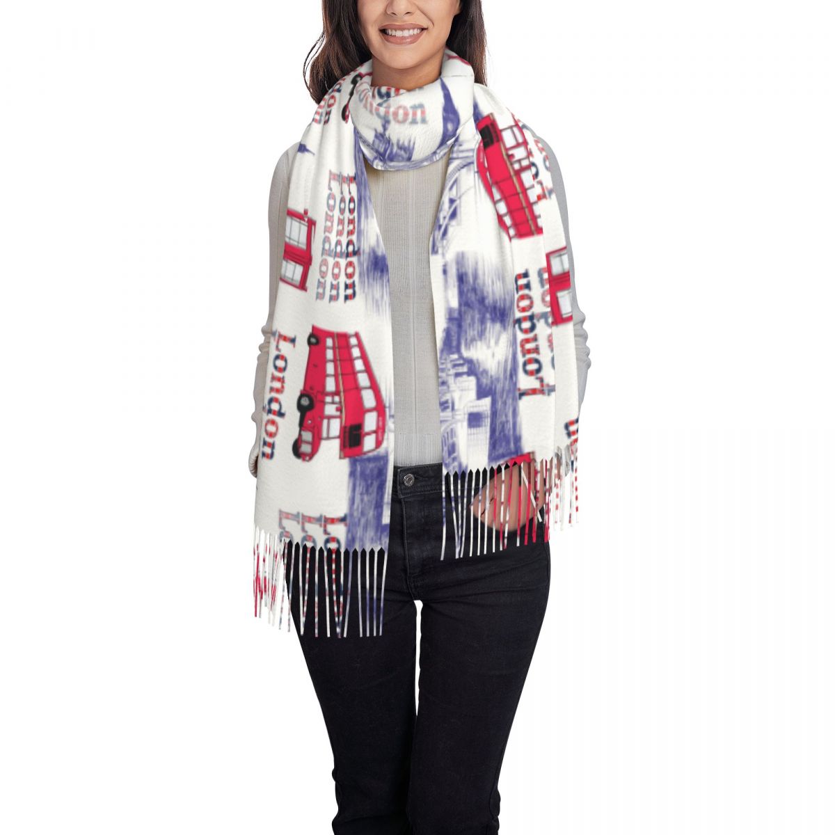 London England Scenes Shawls W – Pashmina Wrap Large Bewertung und Preis