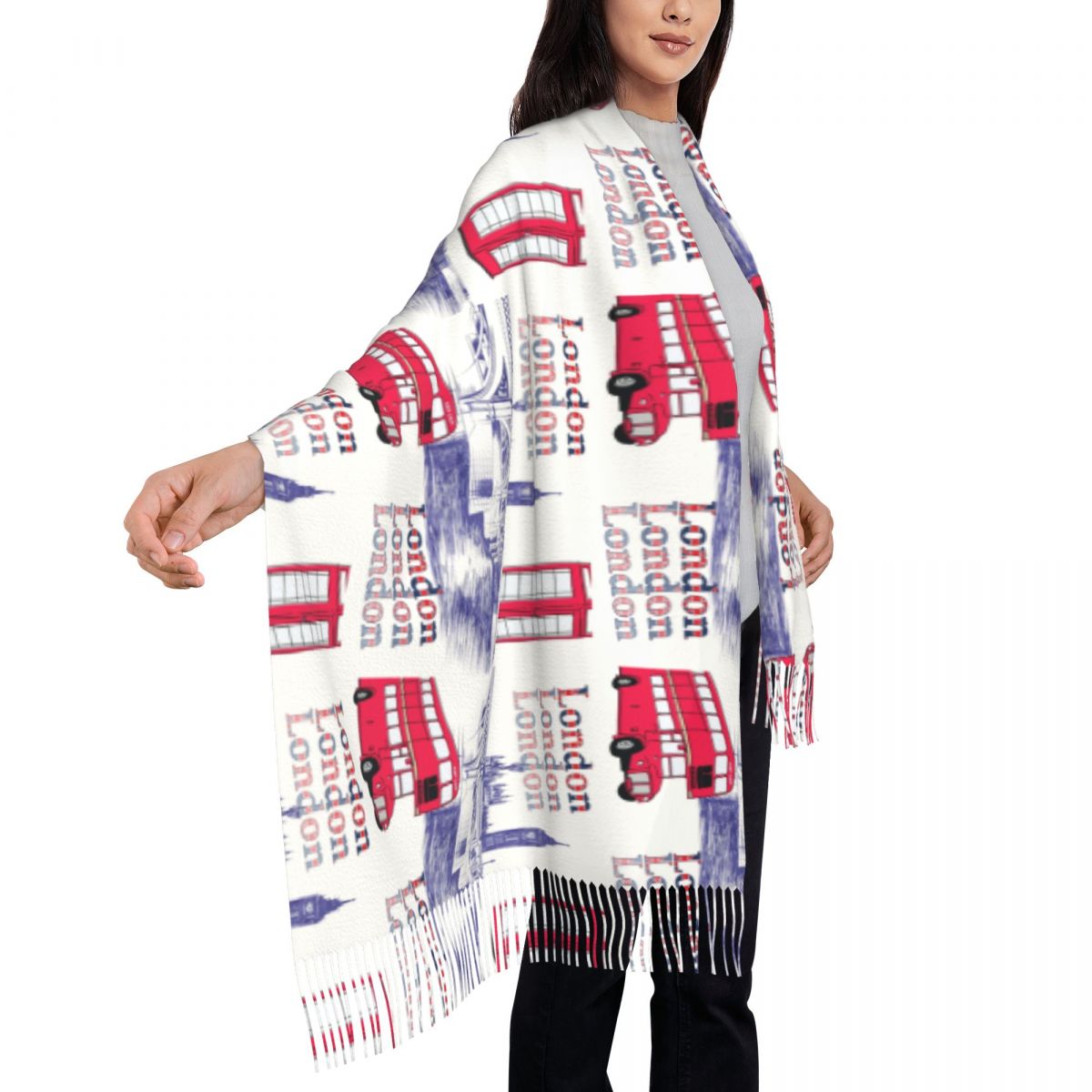 London England Scenes Shawls W – Pashmina Wrap Large Bewertung und Preis
