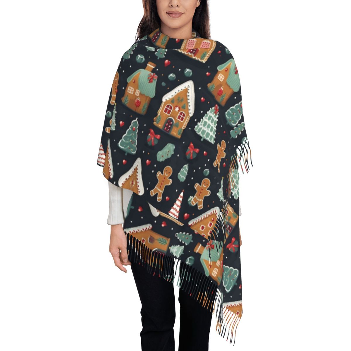 Christmas Delight- Whimsical G – Pashmina Wrap Large Bewertung und Preis