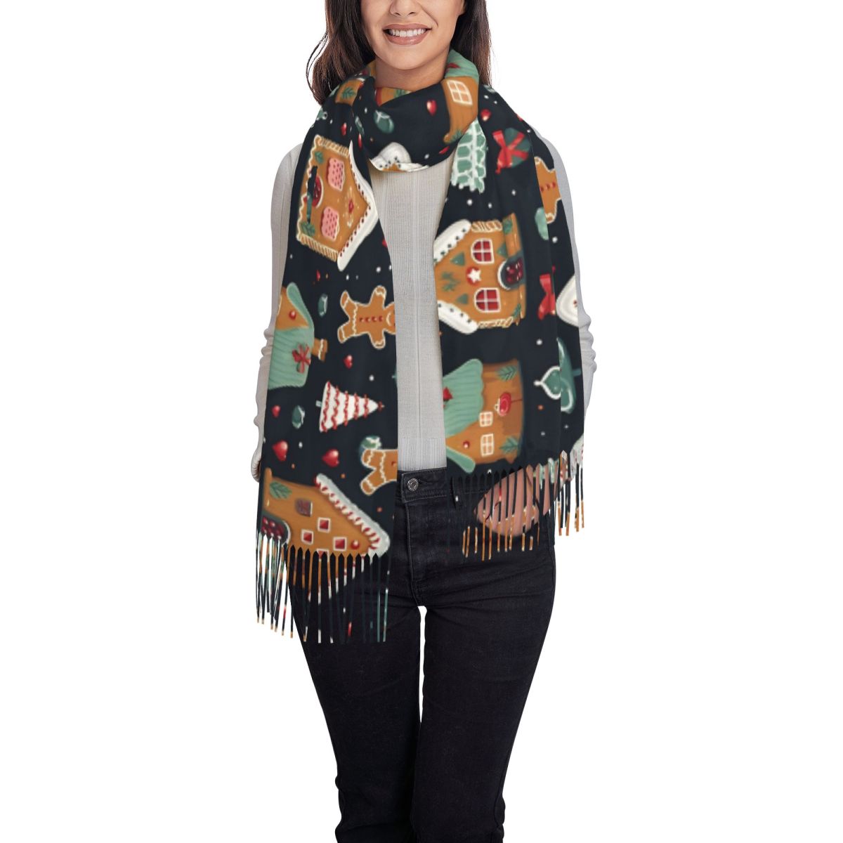 Christmas Delight- Whimsical G – Pashmina Wrap Large Bewertung und Preis