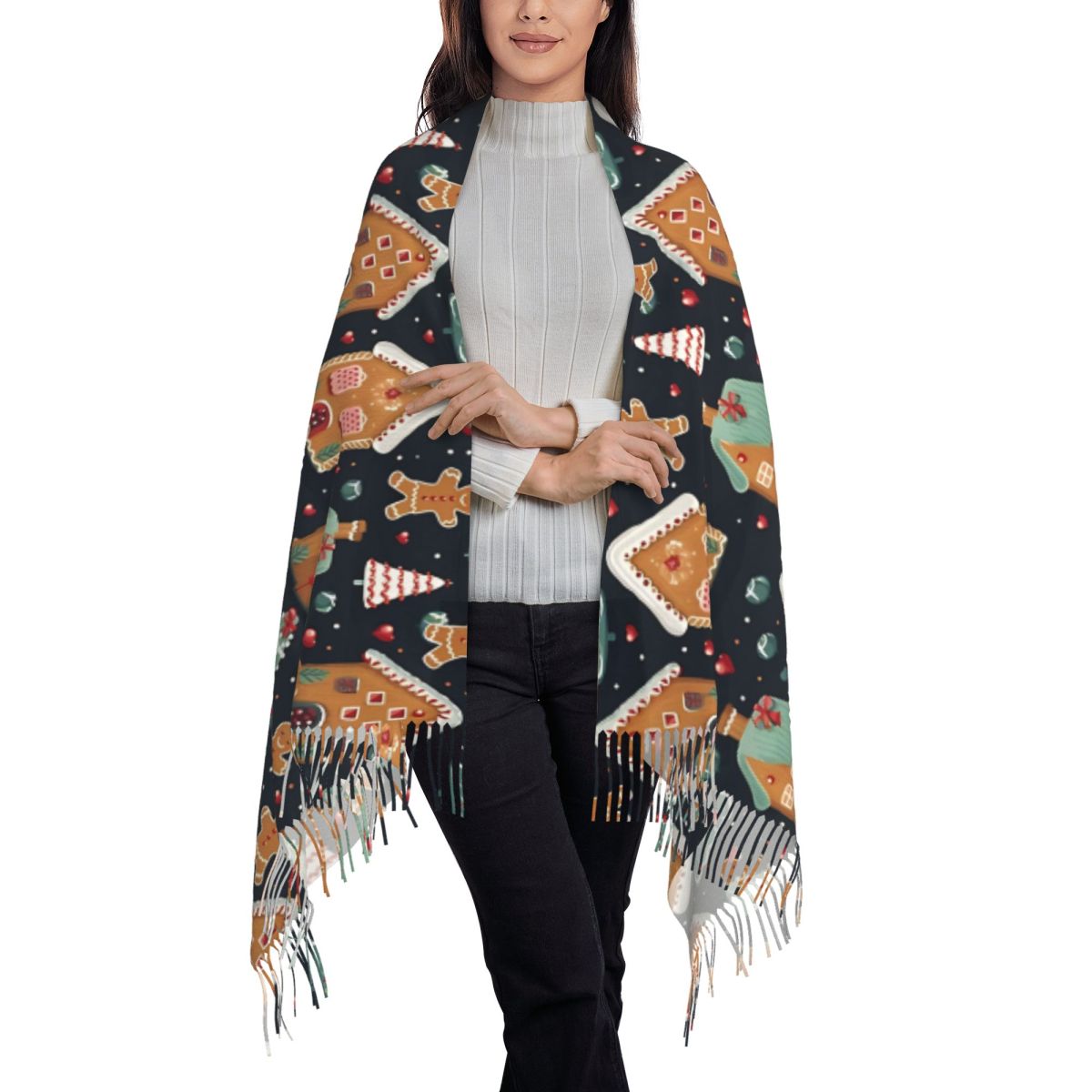 Christmas Delight- Whimsical G – Pashmina Wrap Large Bewertung und Preis