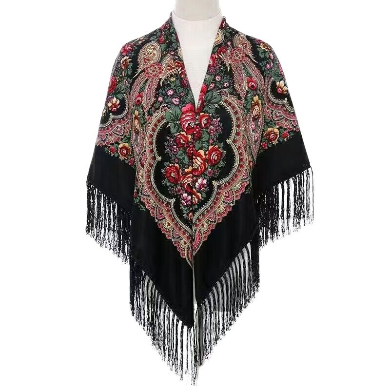 130*130cm Ethnic Printed Squar – Woven Scarf Blanket Bewertung und Preis
