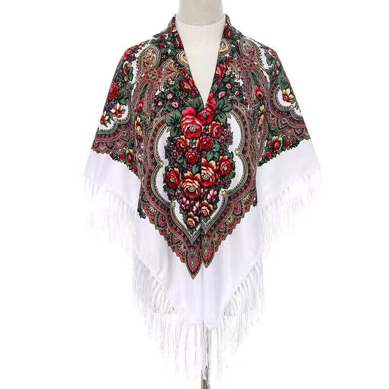 130*130cm Ethnic Printed Squar – Woven Scarf Blanket Bewertung und Preis