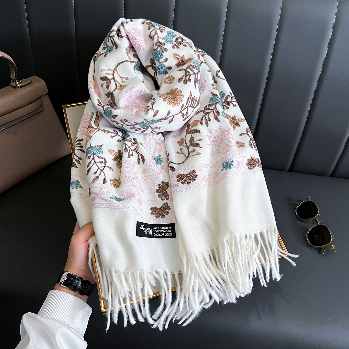 New Winter Warm Cashmere Scarf – Woven Scarf Blanket Bewertung und Preis