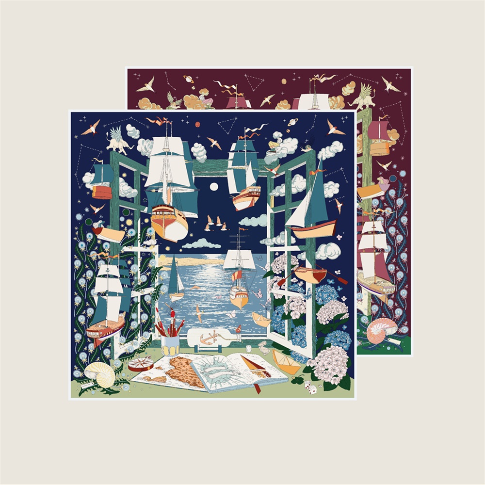 90CM Brand Silk Scarves Wraps  – Scarf Silk Square Bewertung und Preis