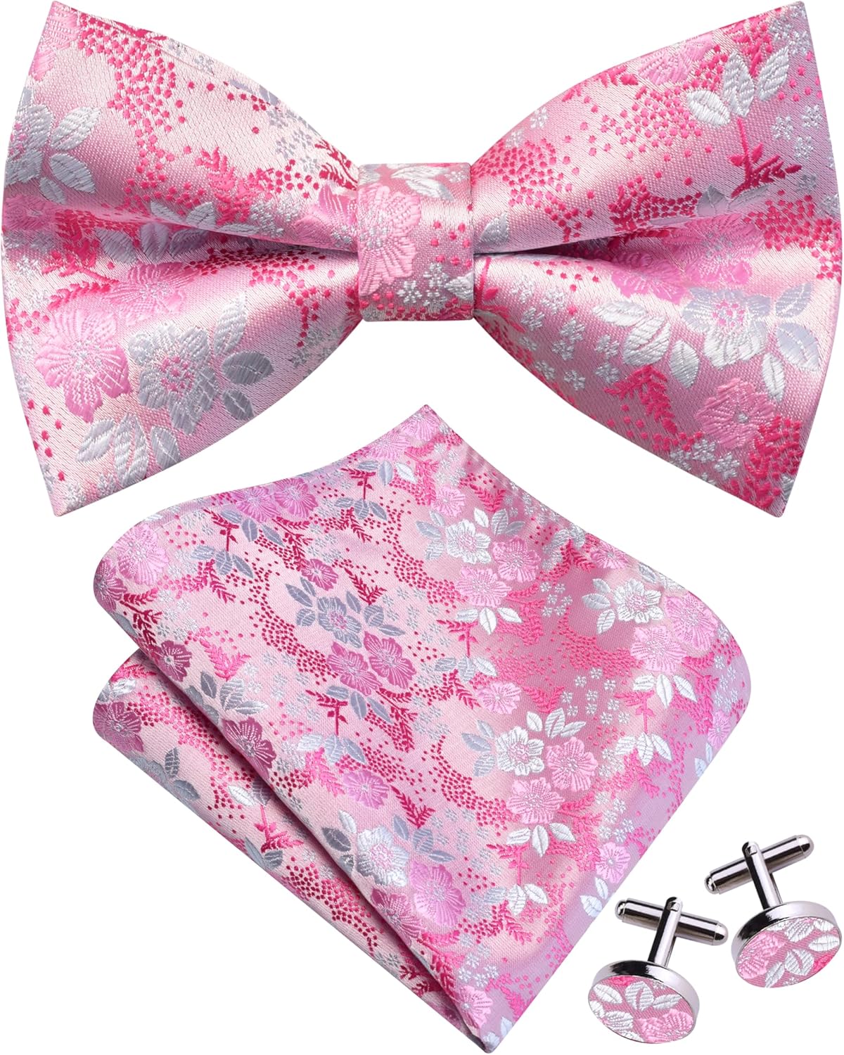 Floral Bow Tie & Handkerchief  – Pocket Square Set Bewertung und Preis