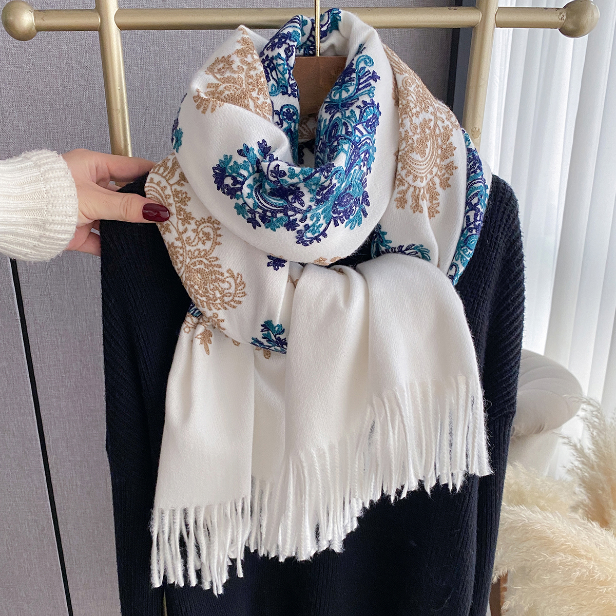 Women Fashion Winter Warm Cash – Woven Scarf Blanket Bewertung und Preis