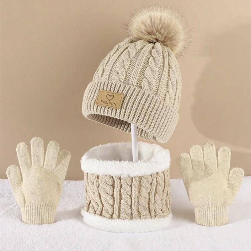 Toddler Kids Pom Pom Decor Bea – Infinity Scarf Knit Bewertung und Preis