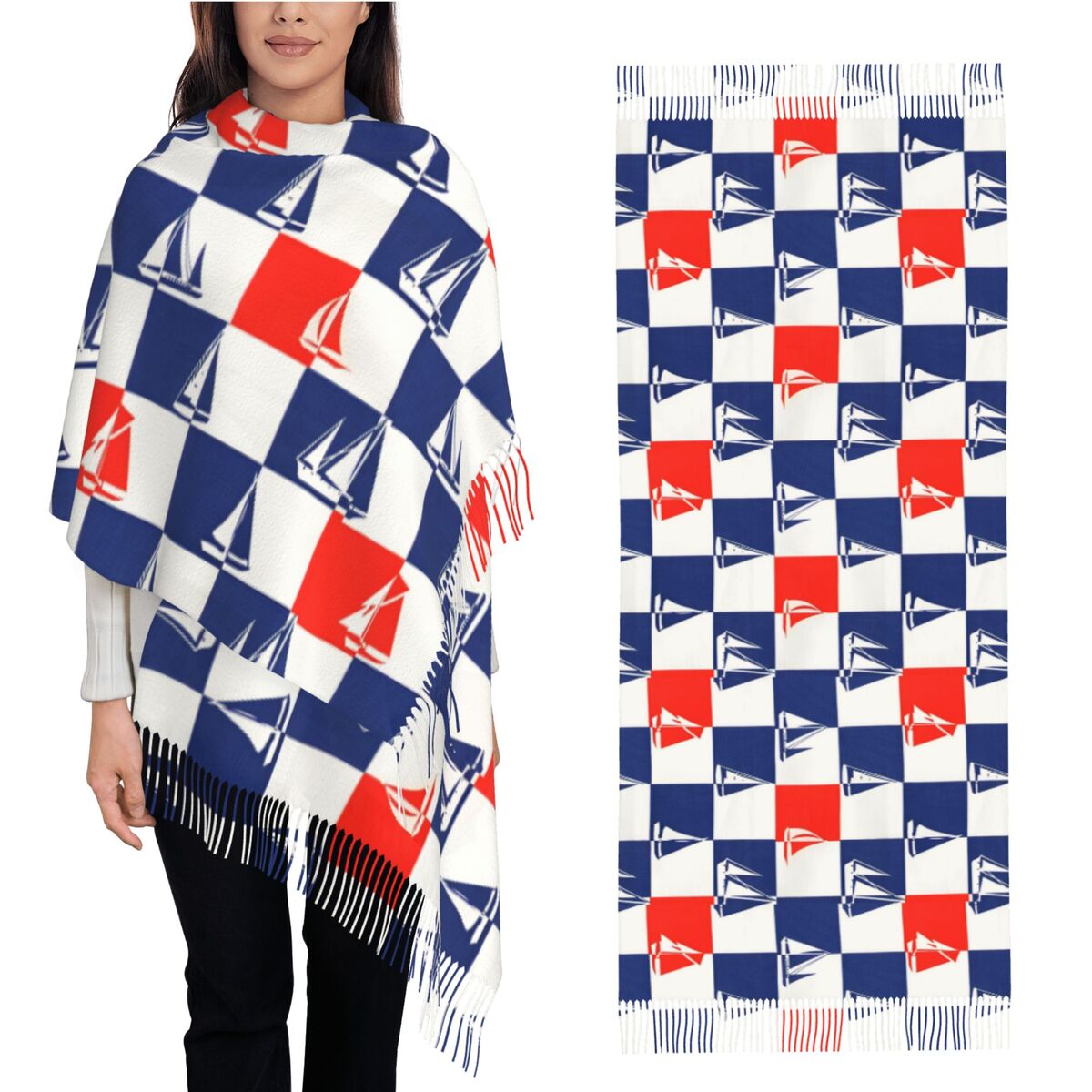Sailing Ship Ocean Scarf Fall  – Pashmina Wrap Large Bewertung und Preis