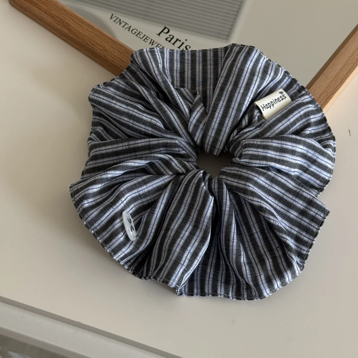 Blue Solid Color Silk Hair Ban – Silk Tie Striped Bewertung und Preis