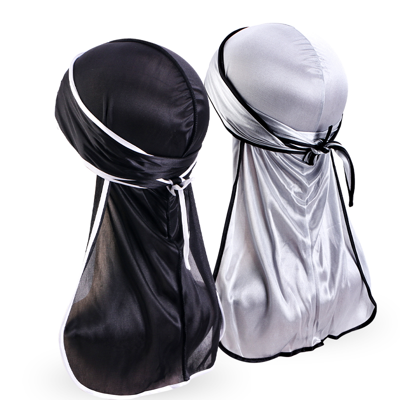 2PCS/LOT Unisex Men Satin Dura – Bandana Doo Rag Bewertung und Preis