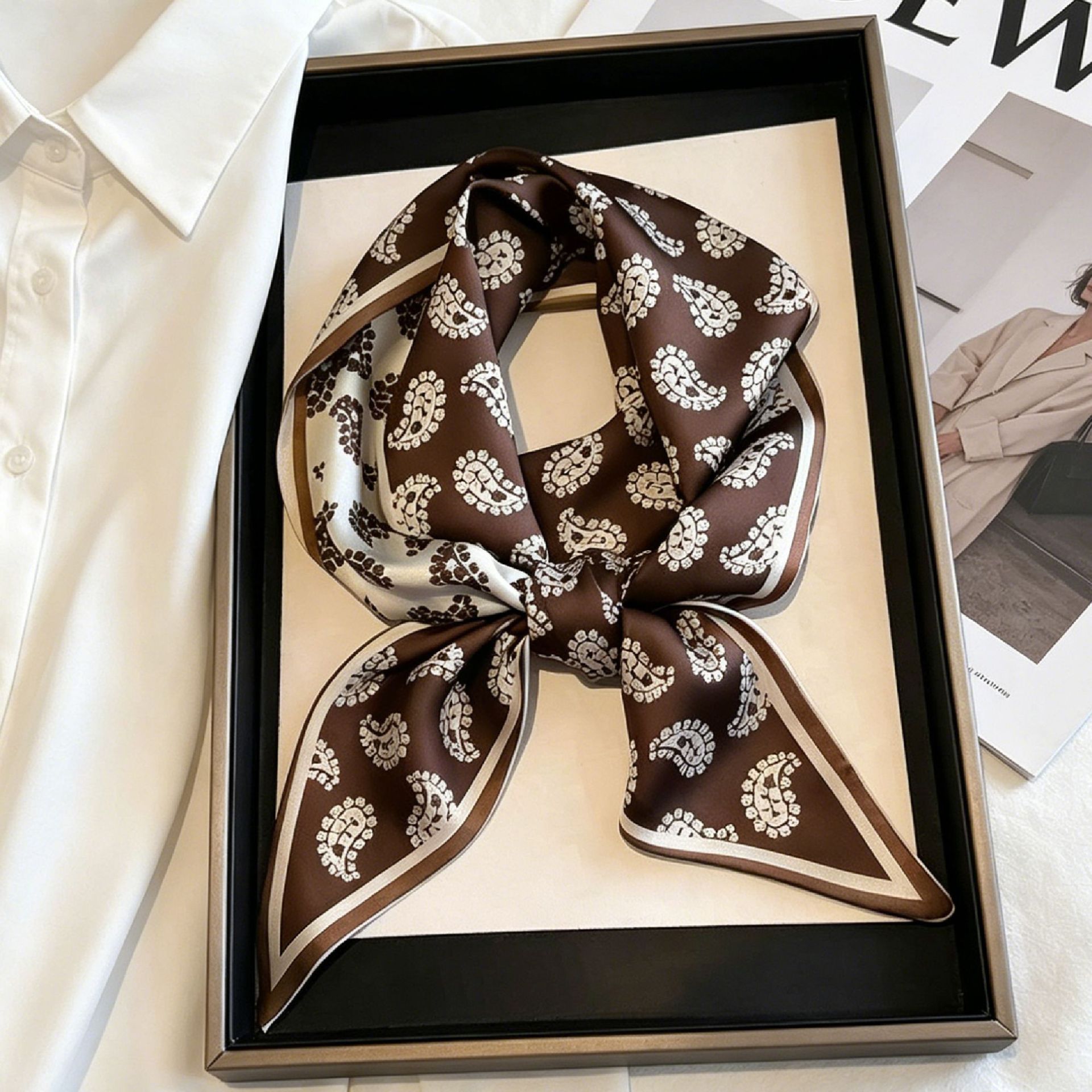 Luxury Long Neckerchief Skinny – Silk Neck Scarf Bewertung und Preis