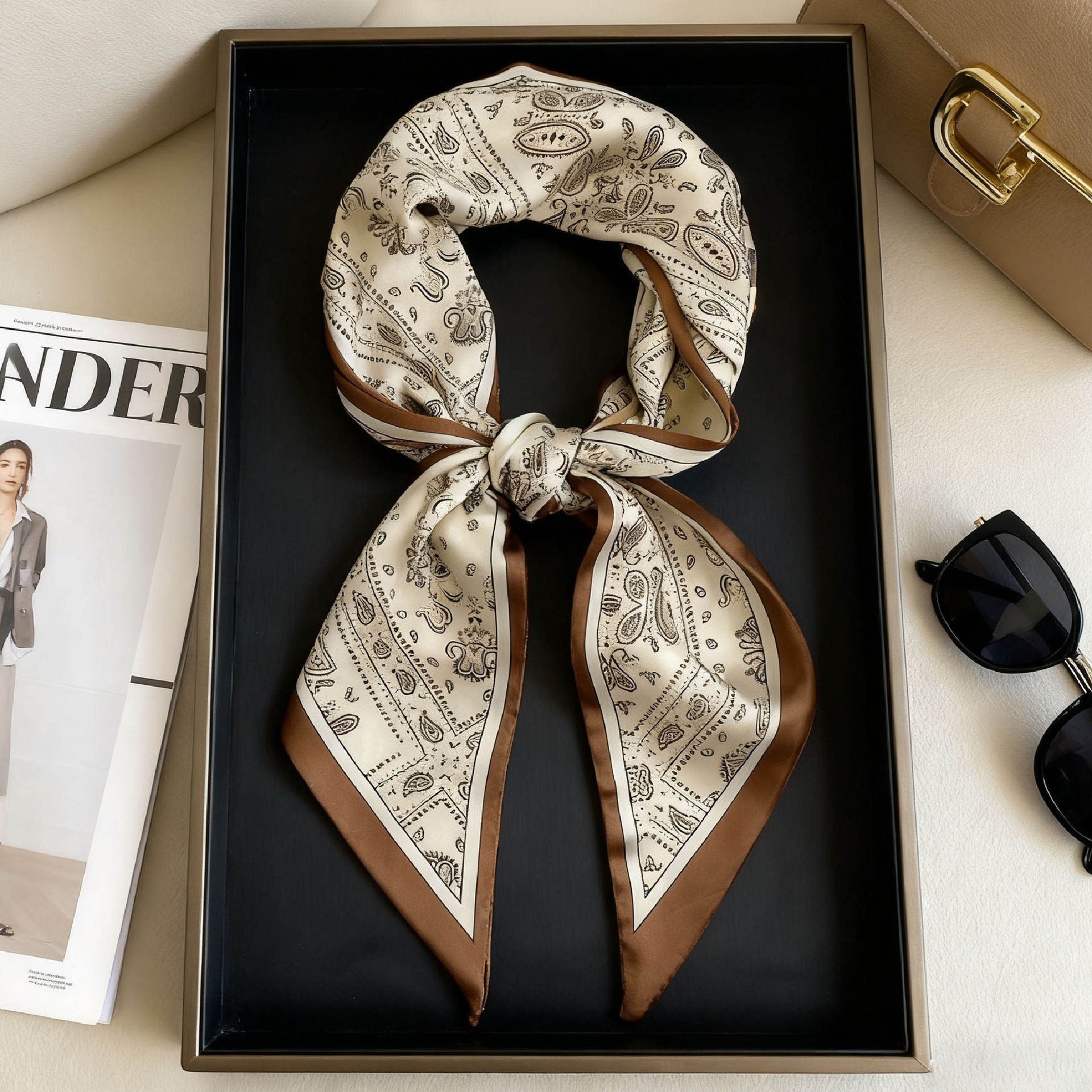 Luxury Long Neckerchief Skinny – Silk Neck Scarf Bewertung und Preis
