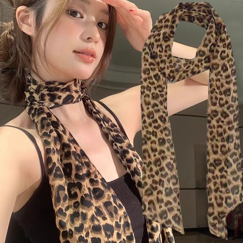 Leopard Print Scarf Retro Polk – Silk Tie Striped Bewertung und Preis