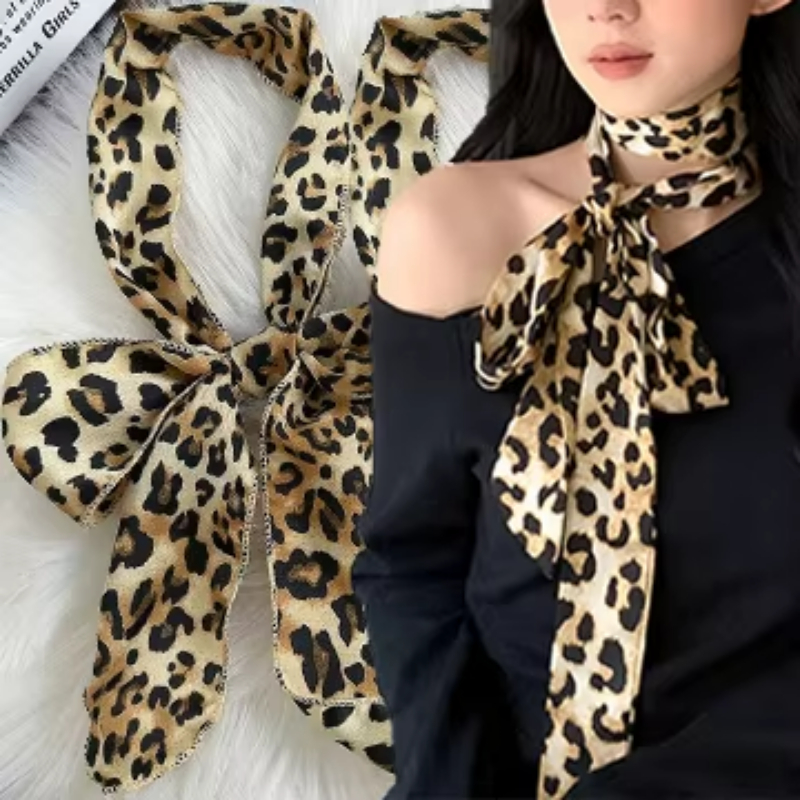 Leopard Print Scarf Retro Polk – Silk Tie Striped Bewertung und Preis