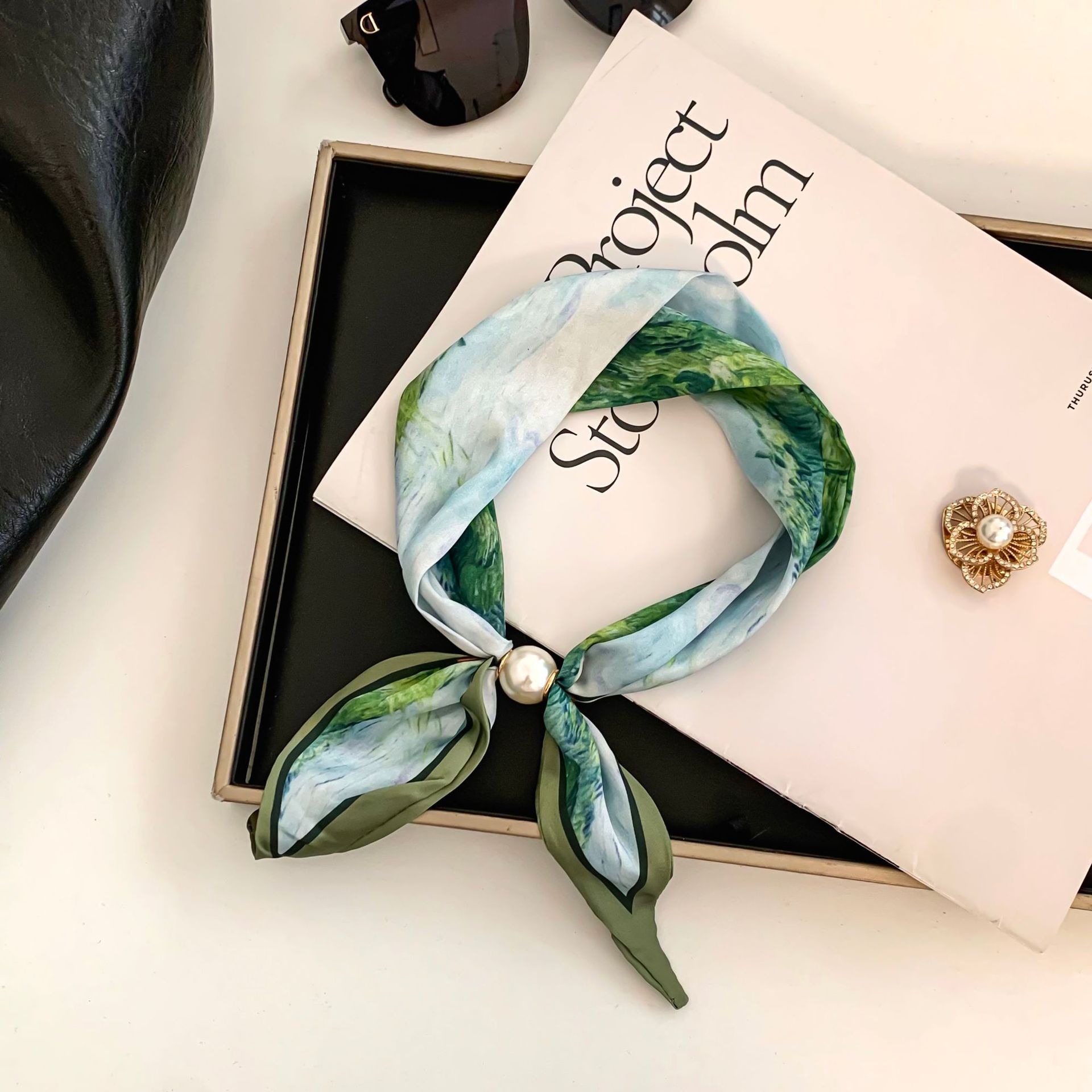 Cashew Flower Silk Scarf Effor – Silk Neck Scarf Bewertung und Preis
