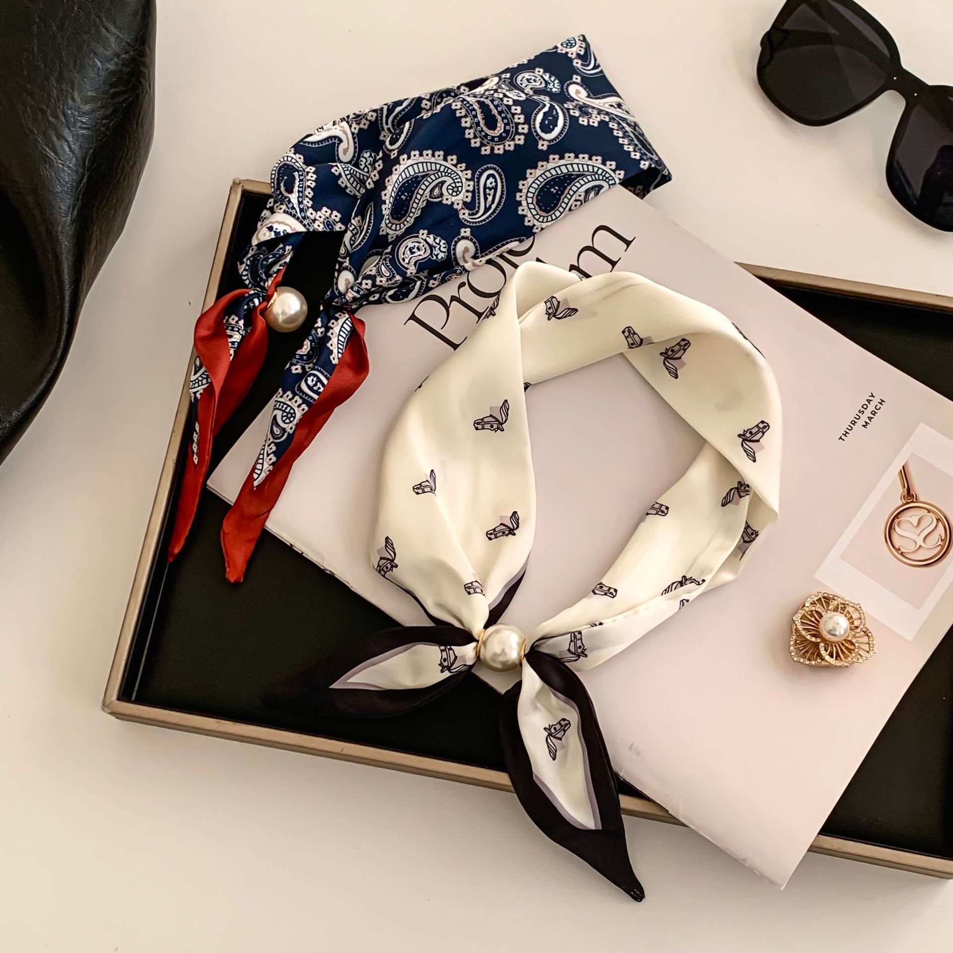 Cashew Flower Silk Scarf Effor – Silk Neck Scarf Bewertung und Preis