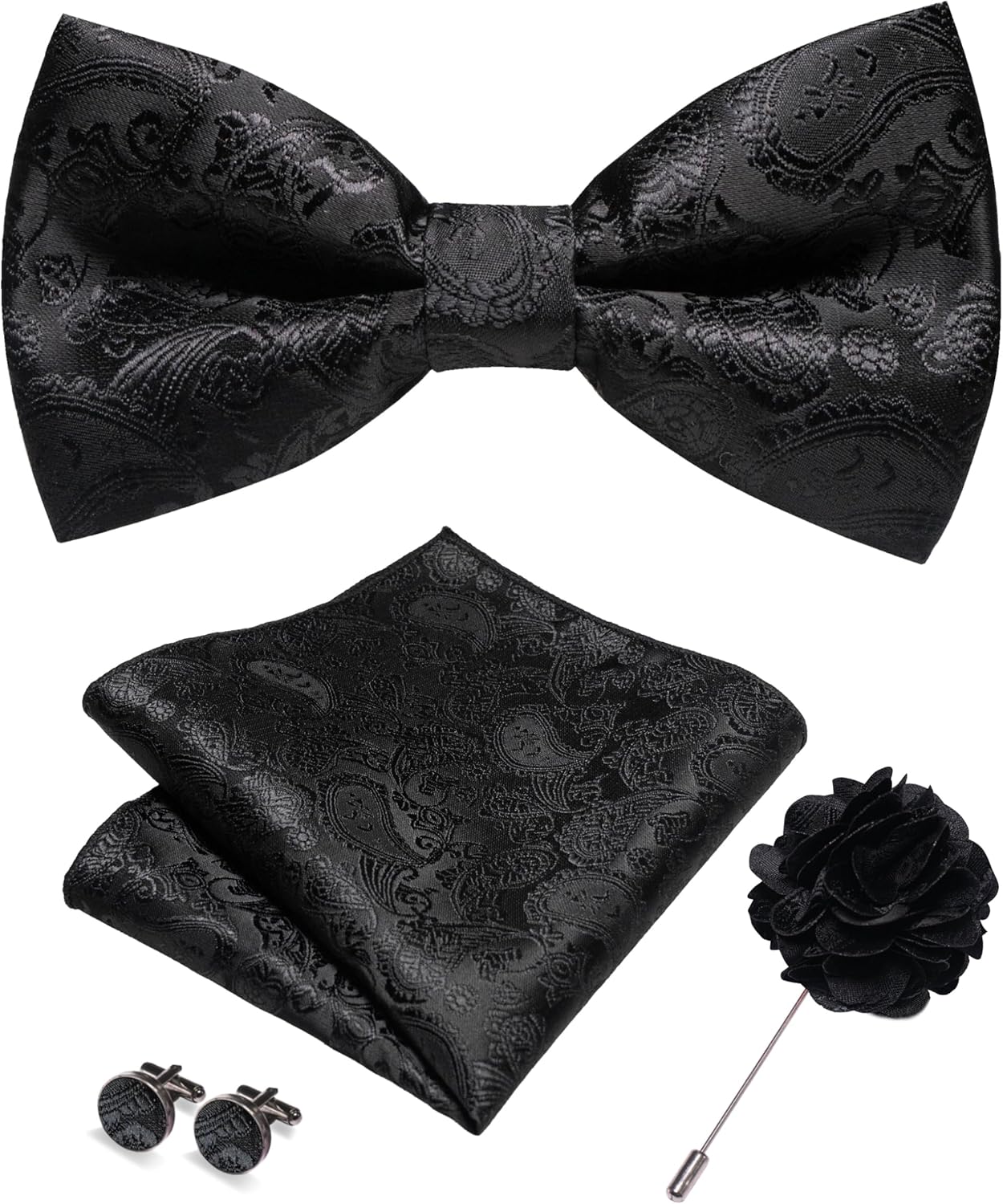 Paisley Pre-tied Bow Tie and P – Pocket Square Set Bewertung und Preis