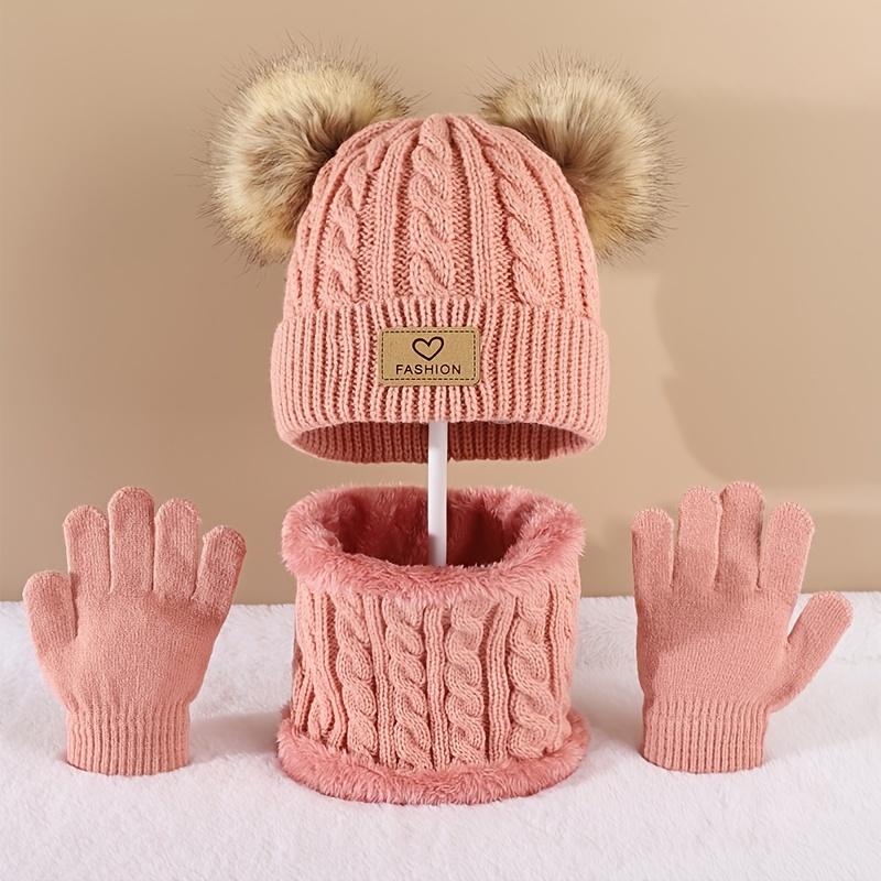Toddler Kids Pom Pom Decor Bea – Infinity Scarf Knit Bewertung und Preis