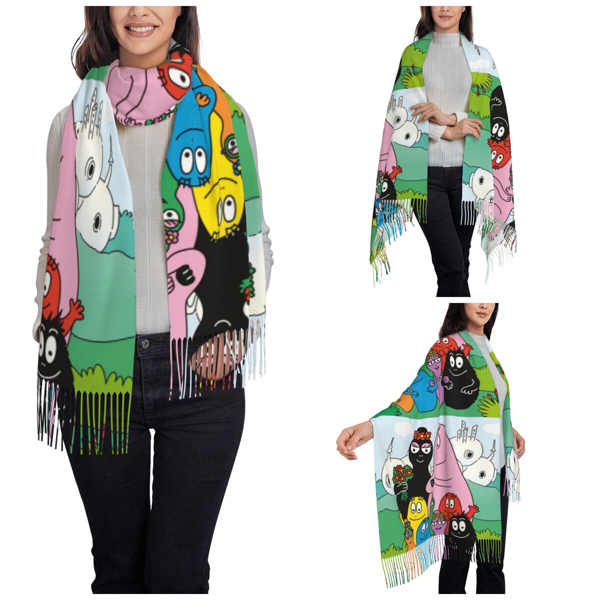 Les Barbapapa Family Shawls Wr – Pashmina Wrap Large Bewertung und Preis