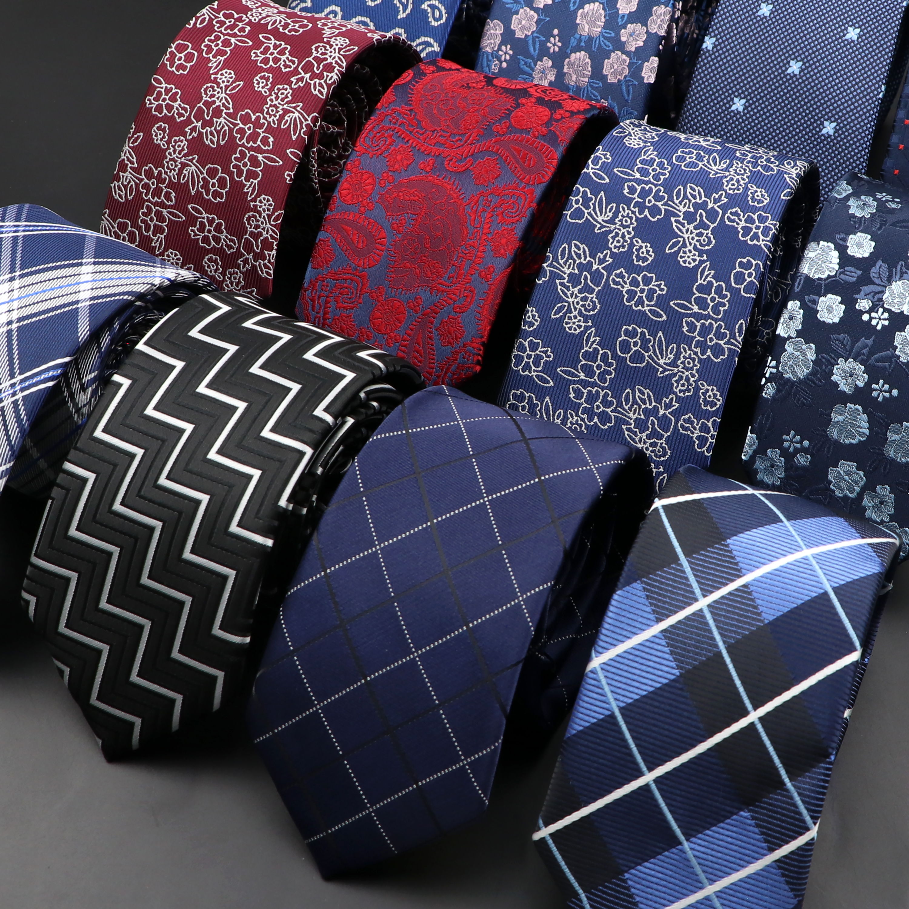New Men Ties Solid Color Strip – Skinny Tie Men Bewertung und Preis