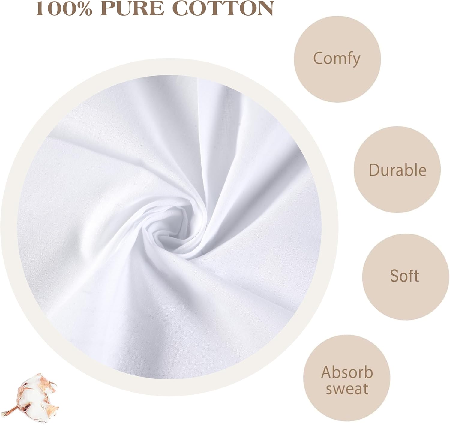 Men's Pure White 100% Cotton H – Handkerchief Cotton Men Bewertung und Preis