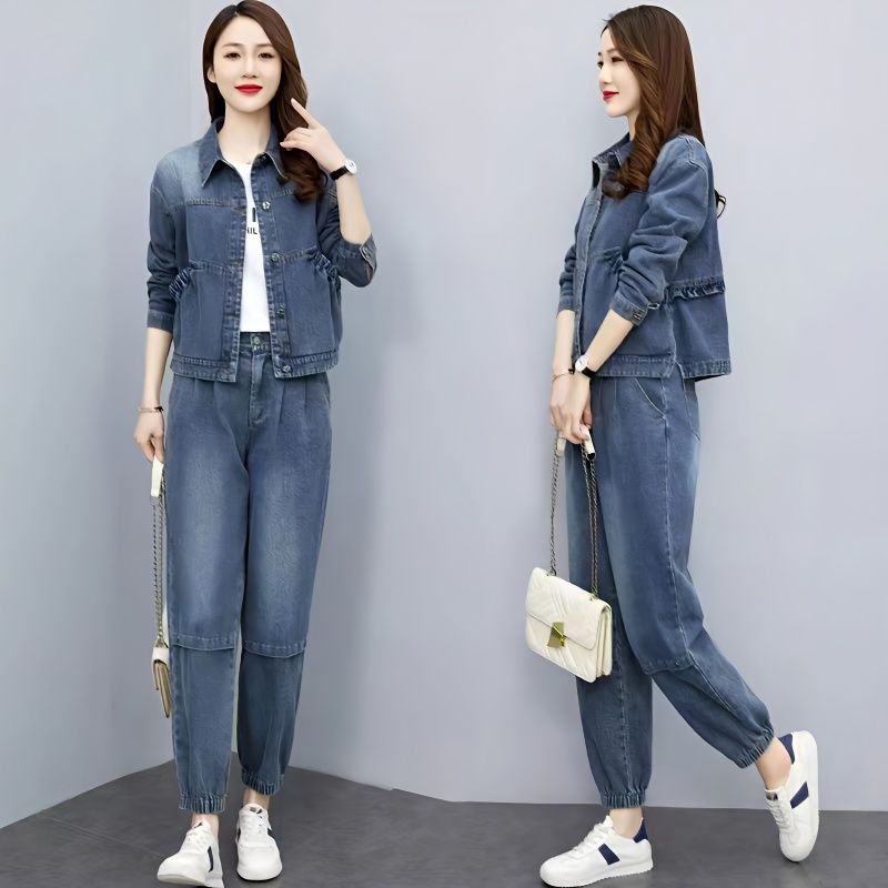 Women Denim Suits 2024 New Spr – Pocket Square Set Bewertung und Preis