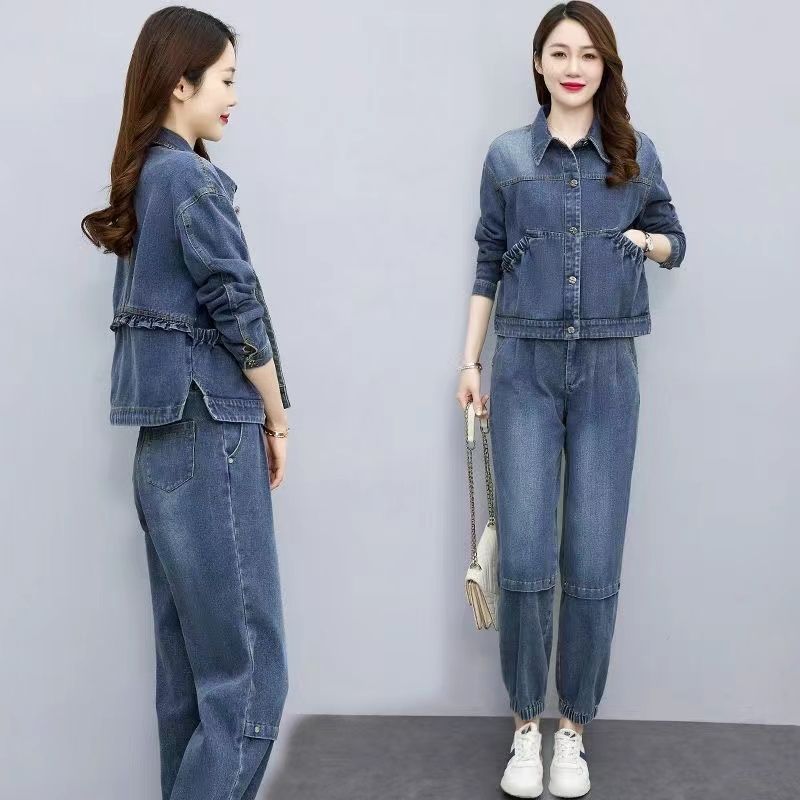 Women Denim Suits 2024 New Spr – Pocket Square Set Bewertung und Preis