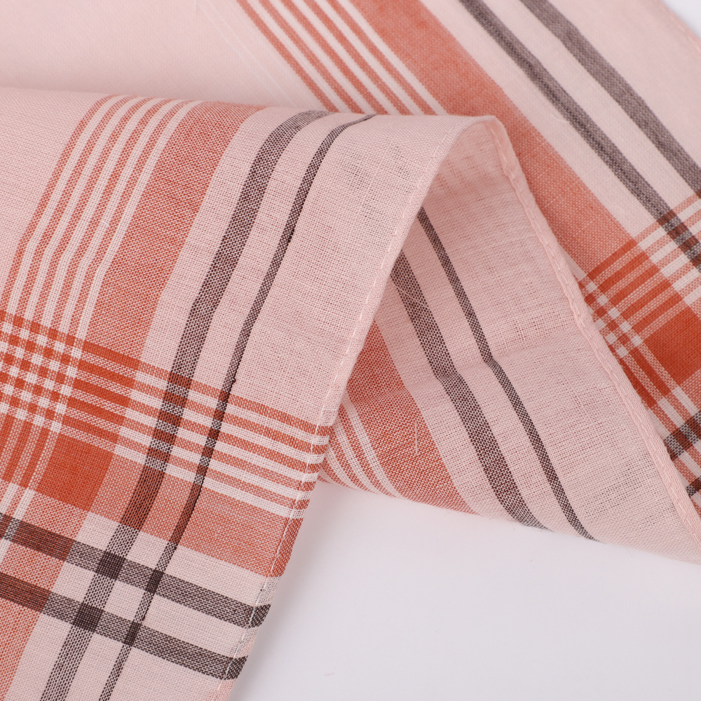 6pcs Men's Mixed Color Plaid S – Handkerchief Cotton Men Bewertung und Preis