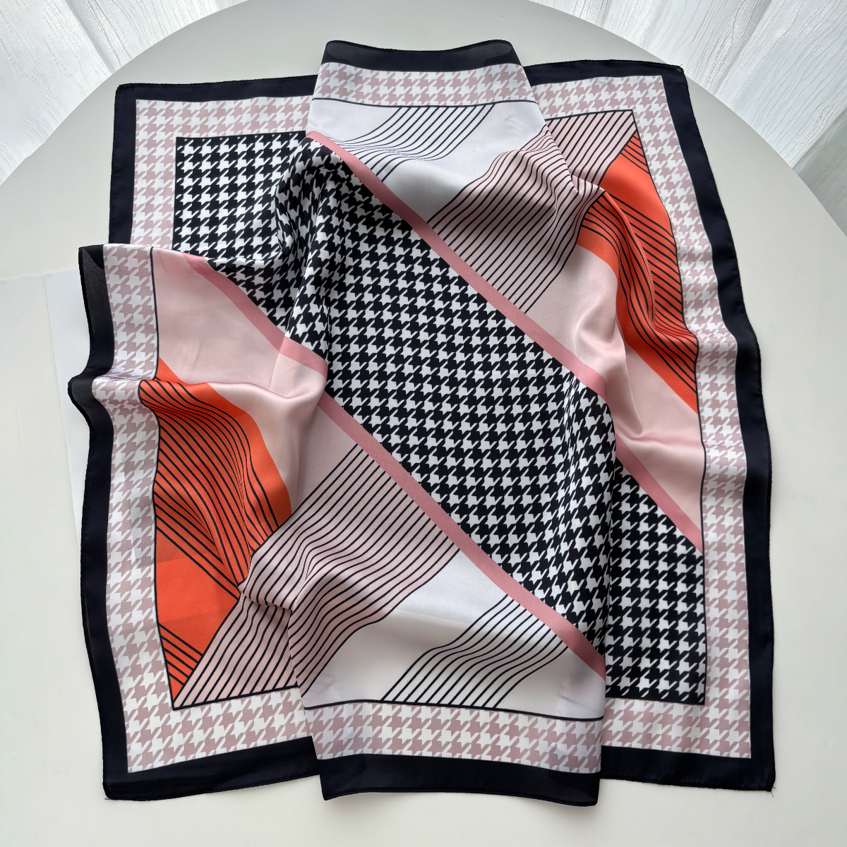 New Printed Square Scarf For W – Silk Neck Scarf Bewertung und Preis