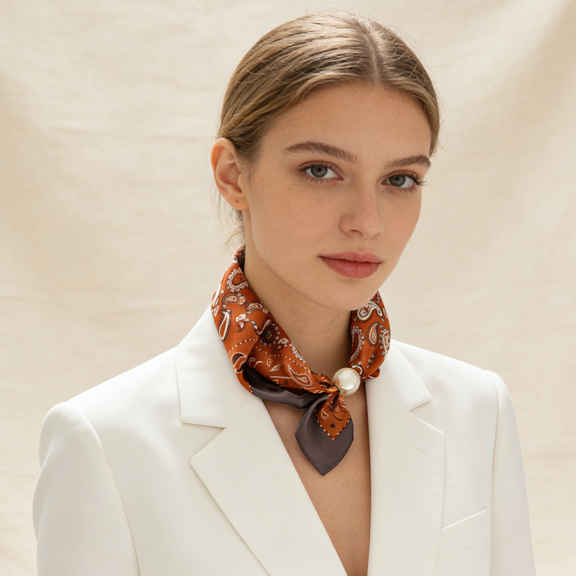 Scarf Chain Silk Lazy Magnetic – Silk Neck Scarf Bewertung und Preis