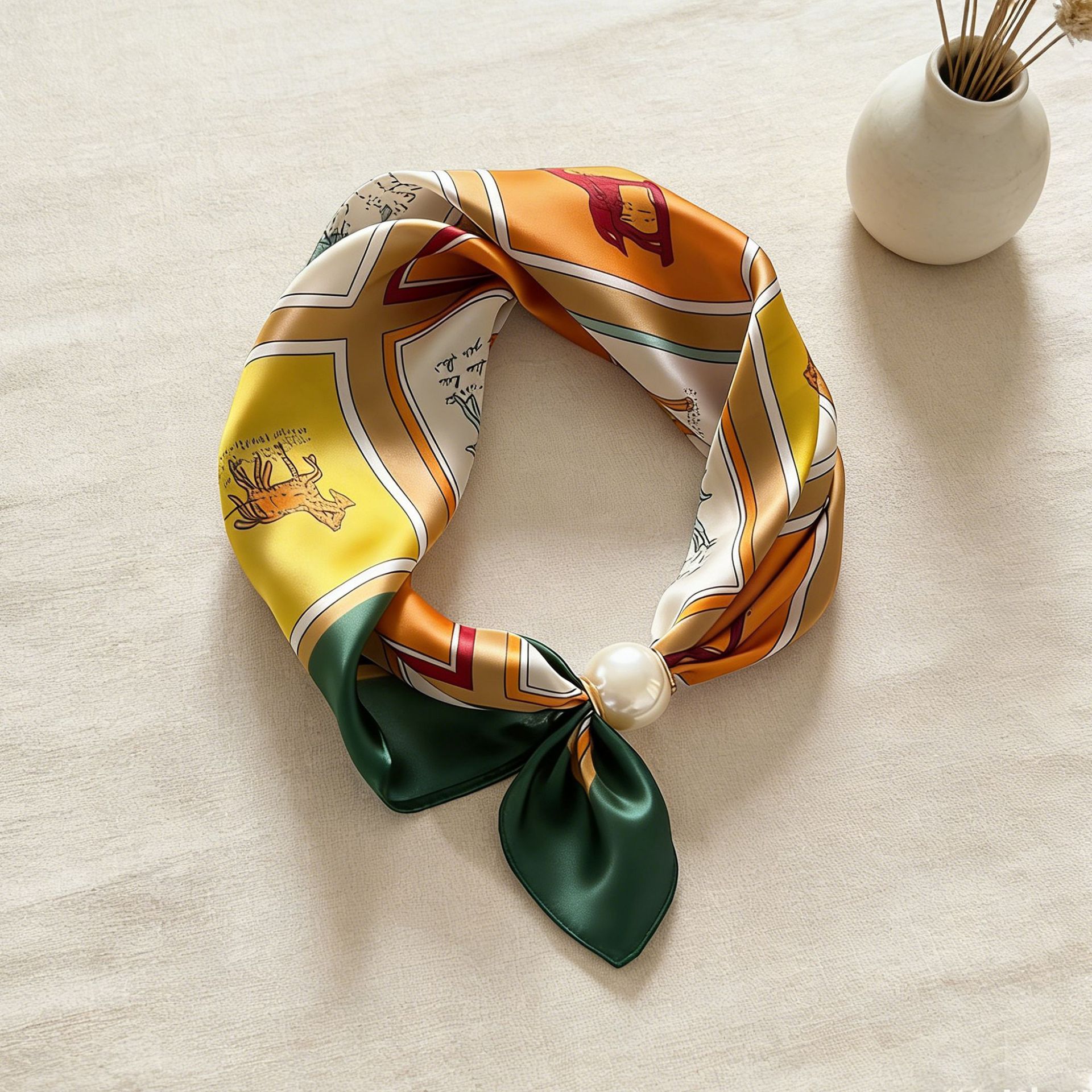 Scarf Chain Silk Lazy Magnetic – Silk Neck Scarf Bewertung und Preis